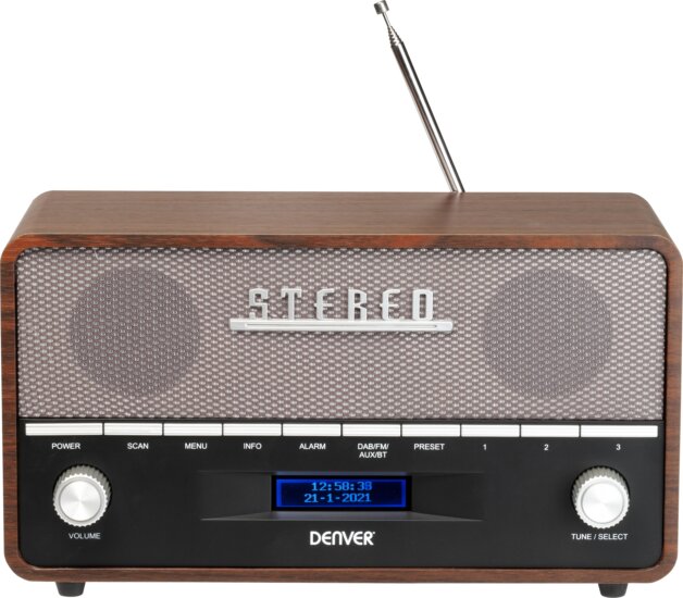 Denver DAB-36 Retro FM Rádió - Barna