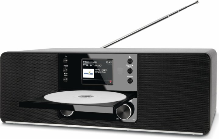 Technisat DigitRadio 370 CD IR Internet Rádió - Fekete