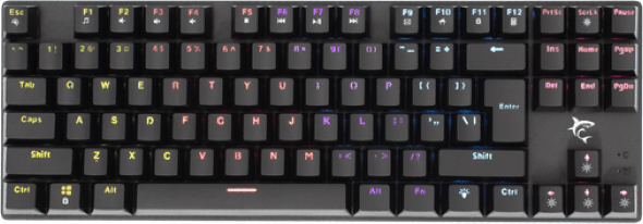 White Shark Commandos Mechanikus (Red Switch) Gaming Billentyűzet - Angol (US)