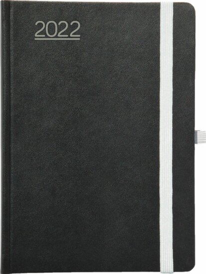 Toptimer Nero A5 2022 Napi naptár - Fekete/szürke