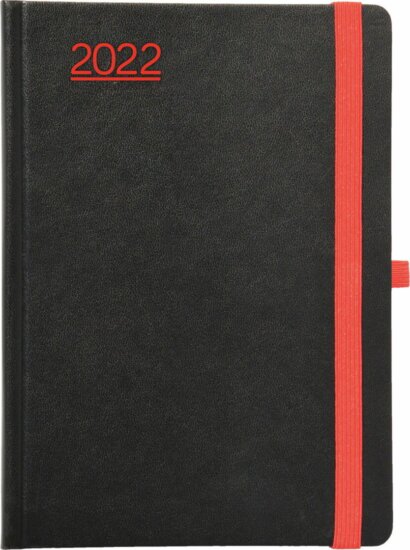 Toptimer Nero A5 2026 Heti naptár - Fekete/piros Toptimer Nero A5 2026 Heti naptár - Fekete/piros