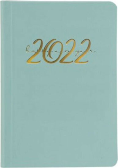 Toptimer Pastel B6 2022 Heti naptár - Zöld