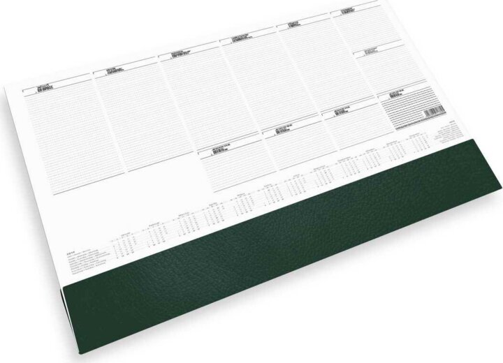 Toptimer 576 x 407mm Könyöklő asztali naptár - Zöld