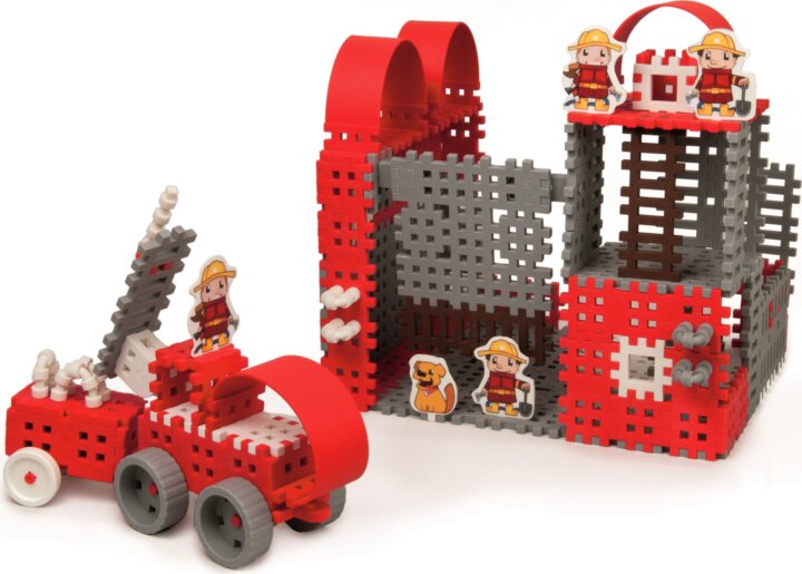 Marioinex Mini Waffle Tűzoltóság 185 darabos építőjáték készlet