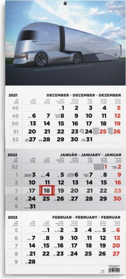 Toptimer 315 x 693mm 2022 Speditőr naptár - Kamion