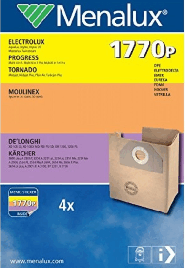 Menalux 1770 Porzsák + 1 motorszűrő (4 db / csomag)