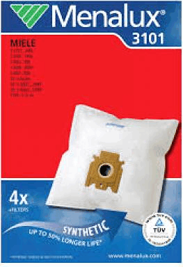 Menalux 3101 Porzsák+1 mikroszűrő és motorszűrő (4 db / csomag) Menalux 3101 Porzsák+1 mikroszűrő és motorszűrő (4 db / csomag)