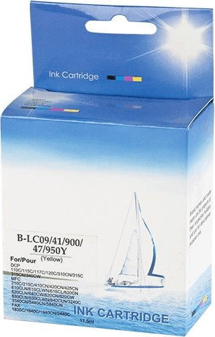 ECO (Brother CB09 / CB41 / CB47 / LC900 / LC950) Tintapatron Sárga