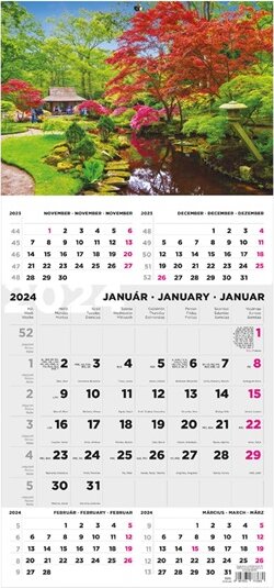 Toptimer 290 x 628mm 2024 Speditőr naptár - Kert