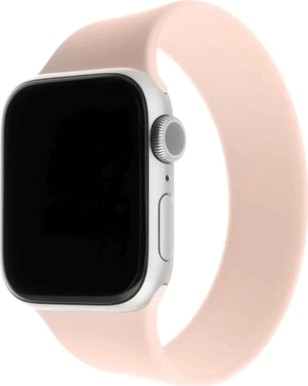 Fixed Apple Watch S1/2/3/4/5/6/7/SE Szilikon szíj L 38/40mm - Rózsaszín