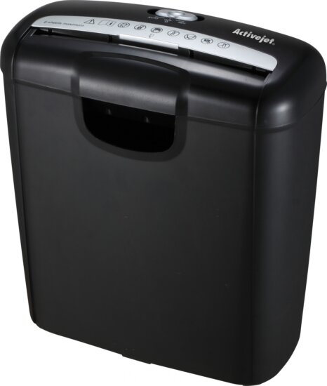 Activejet ASH-0601S Iratmegsemmisítő 6 lap 10L - Fekete