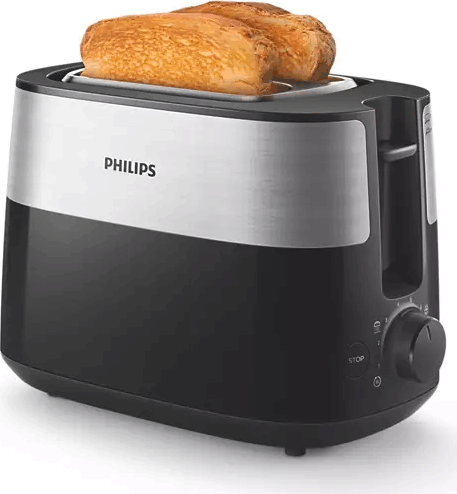 Philips HD2516/90 Daily Collection Kenyérpirító - Fekete/Ezüst