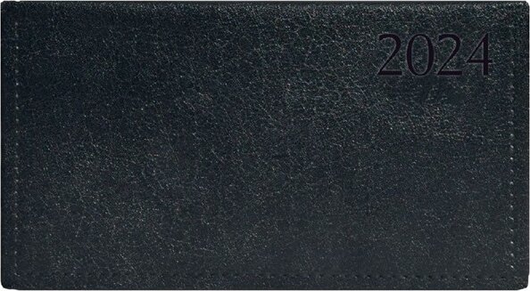 Toptimer Traditional 170 x 95mm 2024 Zsebnaptár - Fekete