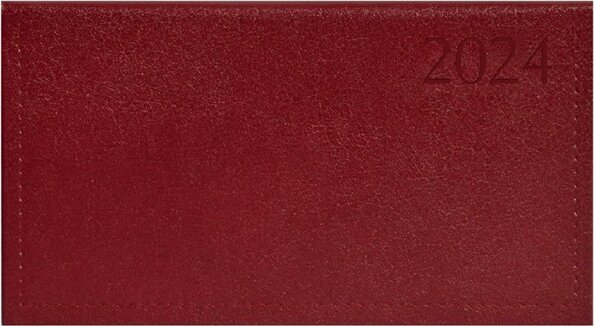 Toptimer Traditional 170 x 95mm 2024 Zsebnaptár - Bordó