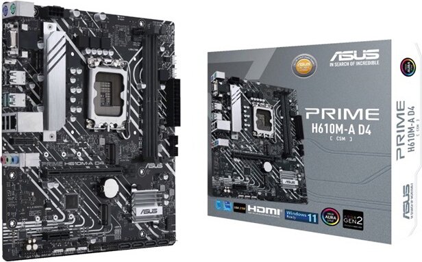 Asus Prime H610M-A D4-CSM Alaplap Asus Prime H610M-A D4-CSM Alaplap