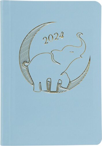 Toptimer Pastel B6 2024 Heti naptár - Kék