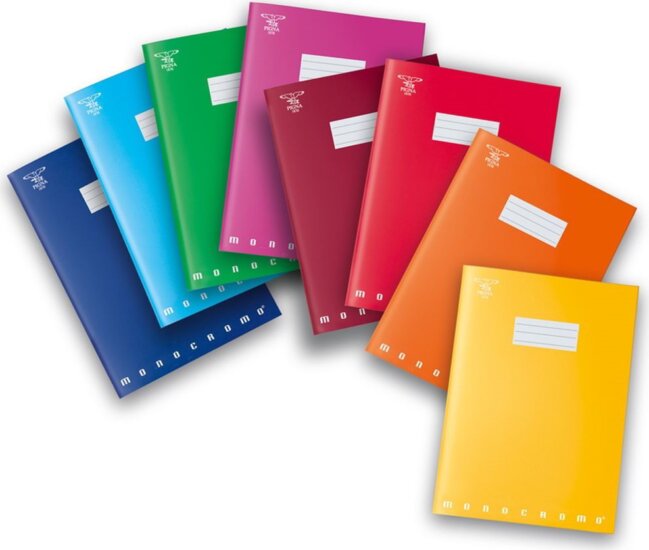 Pigna Monocromo Original 42 lapos A4 vonalas füzet többfajta Pigna Monocromo Original 42 lapos A4 vonalas füzet többfajta