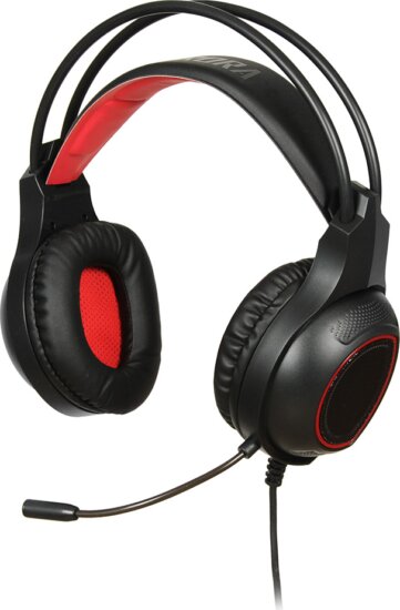 iBox Aurora X3 Gaming Headset - Fekete/Piros