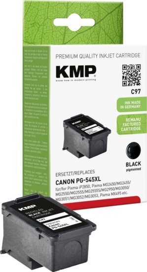 KMP (Canon PG-545 XL) Tintapatron Fekete KMP (Canon PG-545 XL) Tintapatron Fekete