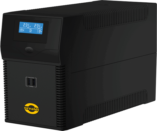 Orvaldi i1000LCD USB 1000VA / 600W Vonalinteraktív UPS