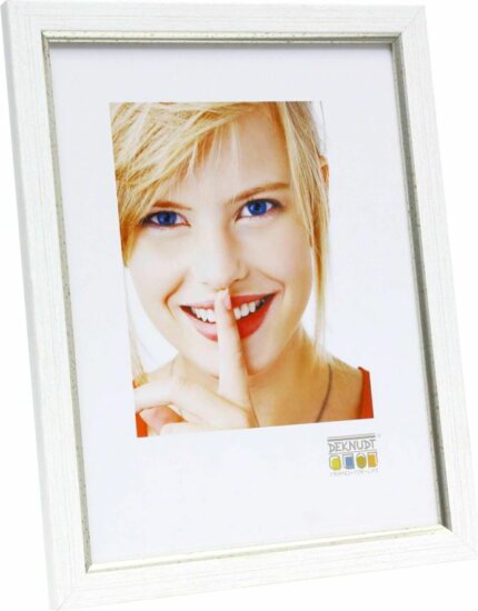 Deknudt S46AF1 14,5x19,6 Képkeret - Ezüst/fehér