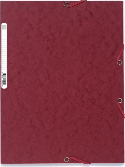 Exacompta A4 gumis mappa - Cseresznyepiros