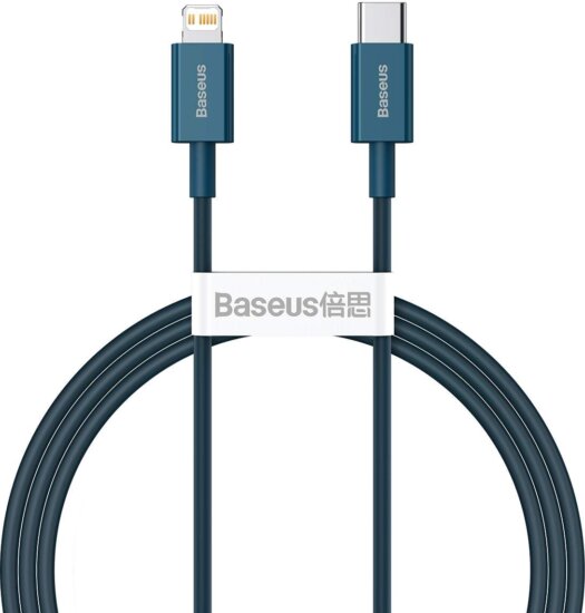 Baseus Superior Series Fast Charging Data Cable USB-C apa 2.0 - Lightning apa Adat és töltőkábel - Kék (1m) Baseus Superior Series Fast Charging Data Cable USB-C apa 2.0 - Lightning apa Adat és töltőkábel - Kék (1m)