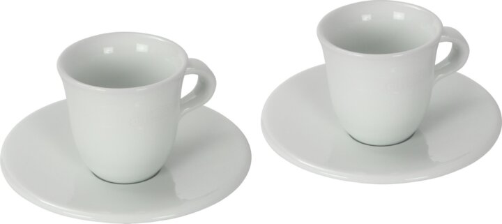 DeLonghi DLSC308 70ml Porcelán Eszpresszó Csésze 2 Darabos + Alj - Fehér