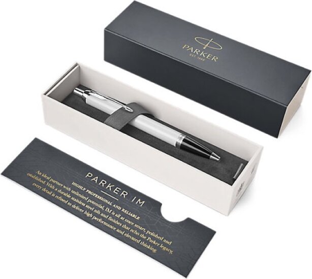 Parker Royal IM Nyomógombos golyóstoll fehér - 0.7mm / Kék