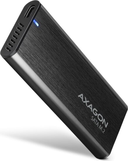 Axagon EEM2-SBC USB-C Külső M.2 SSD ház - Fekete