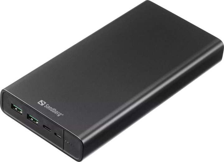Sandberg 420-63 Powerbank 38400mAh 100W (1.5-5A / 5-20V) - Fekete Sandberg 420-63 Powerbank 38400mAh 100W (1.5-5A / 5-20V) - Fekete
