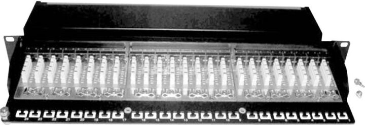 Digitus CAT6A patch panel GESCHIRMT, 12-PORT