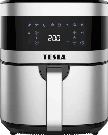 Tesla AirCook Q60XL 6L Forrólevegős fritőz - Fekete/Inox