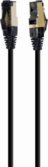 Gembird S/FTP CAT8 Patch kábel 0.25m Fekete