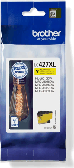 Brother LC-427XLY Eredeti Tintapatron Sárga