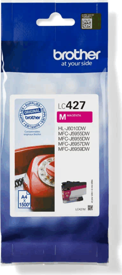Brother LC-427M Eredeti Tintapatron Magenta