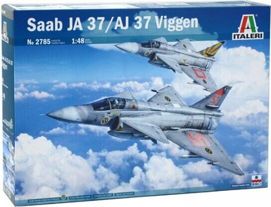 Italeri SAAB JA 37 Jaktviggen vadászrepülőgép műanyag modell (1:48)