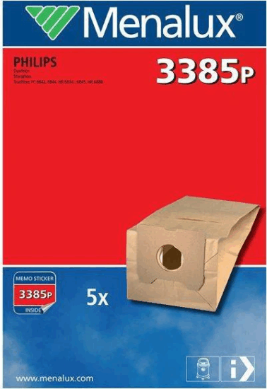Menalux 3385P Papír porzsák (5 db / csomag)