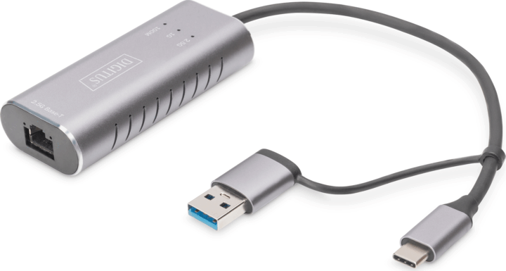 Digitus DN-3028 USB-C apa - RJ45 anya adapter