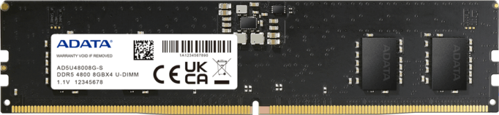 Adata 8GB / 4800 DDR5 RAM (Single Tray)