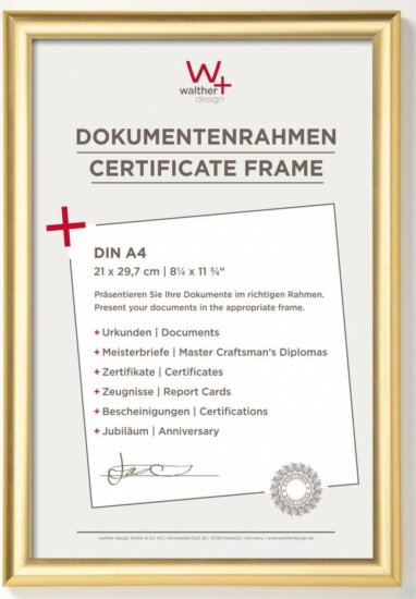 Walther KP130G Trendstyle 32,8x23,8 Képkeret - Arany