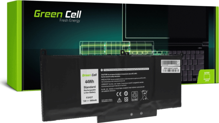 Green Cell F3YGT Dell Latitude Notebook akkumulátor 5800 mAh