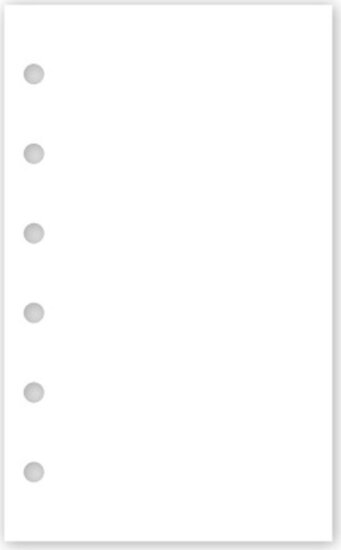 Realsystem 79x127mm Gyűrűs naptár sima betétlap