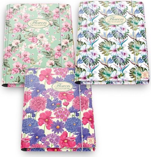 Pigna Nature Flowers A4 gumis mappa többfajta