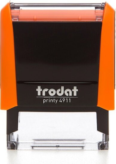 Trodat 4911 Printy 4.0 Szövegbélyegző - Neon narancs