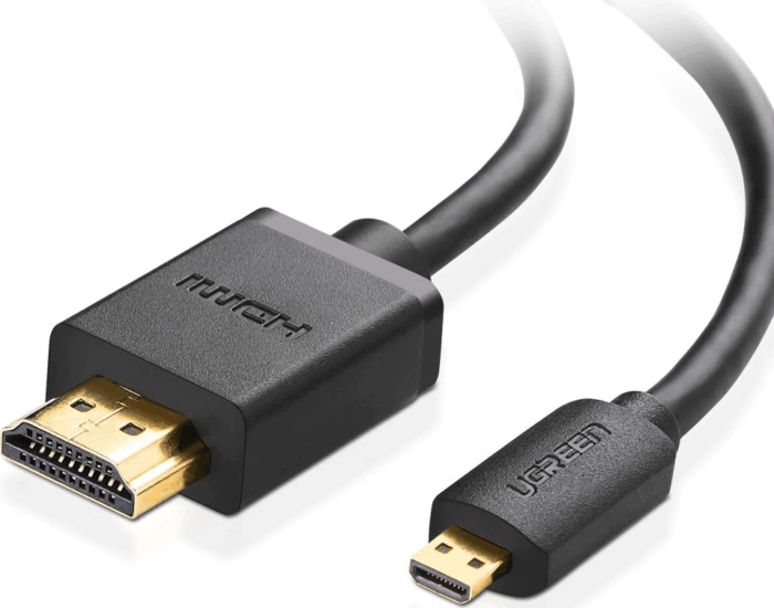 Ugreen Micro HDMI - HDMI kábel 3m - Fekete