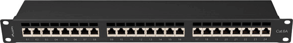 Lanberg PPSA-1024-B 19" Patch panel - 24 port
