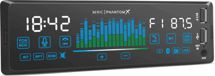 M.N.C PhantomX 39752 Autó HiFi fejegység