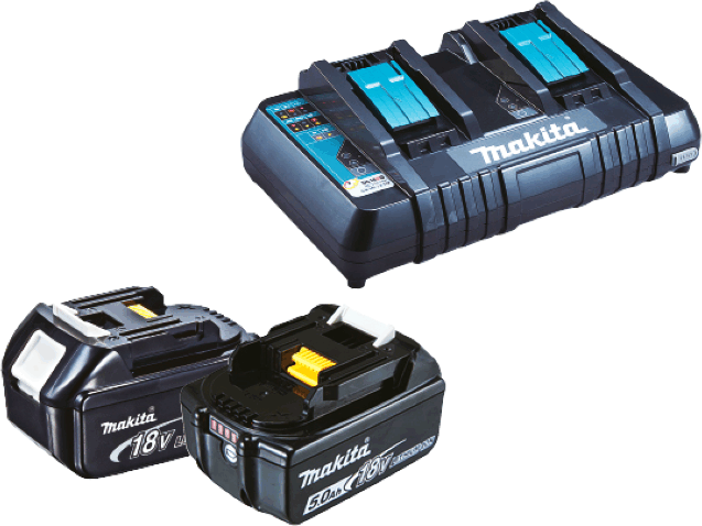 Makita Energy Kit 197629-2 BL1850B 18V Akkumulátor 5000mAh (2db) + DC18RD töltő Makita Energy Kit 197629-2 BL1850B 18V Akkumulátor 5000mAh (2db) + DC18RD töltő