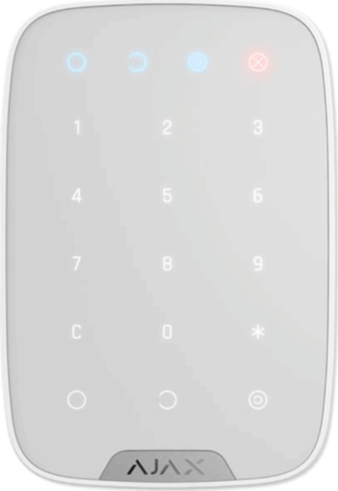Ajax Keypad Plus Riasztó vezérlő és Beléptető rendszer - Fehér